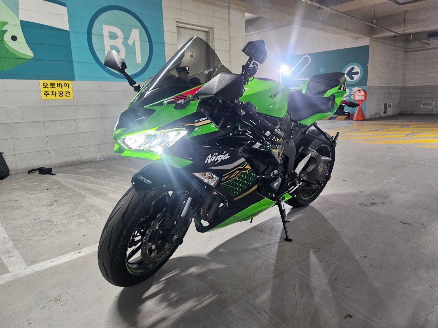 가와사키 ZX 6 R 636 2020 그린 사진 2