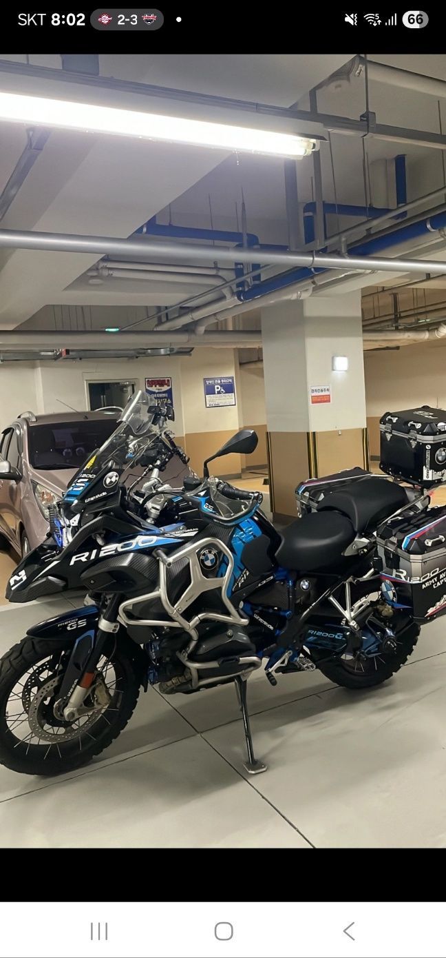 BMW R 1200 GS 어드벤처 2018 블루 사진 4