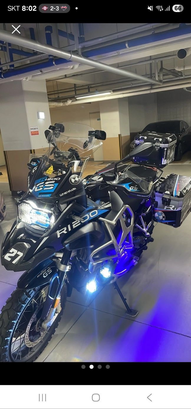 BMW R 1200 GS 어드벤처 2018 블루 사진 5