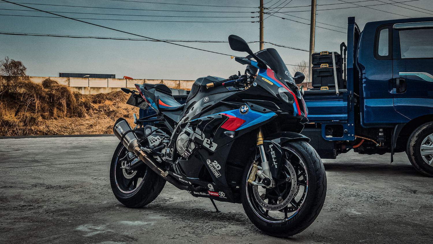 BMW S 1000 RR 2010 블루 사진 1