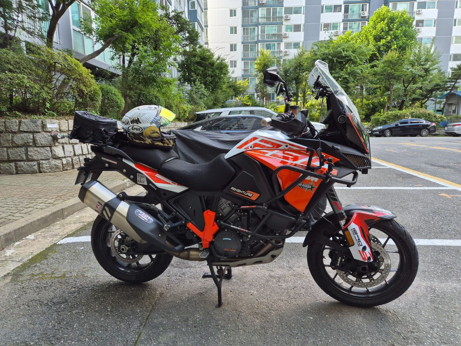 KTM 1290 슈퍼 어드벤처 S 2017 오렌지 사진 3