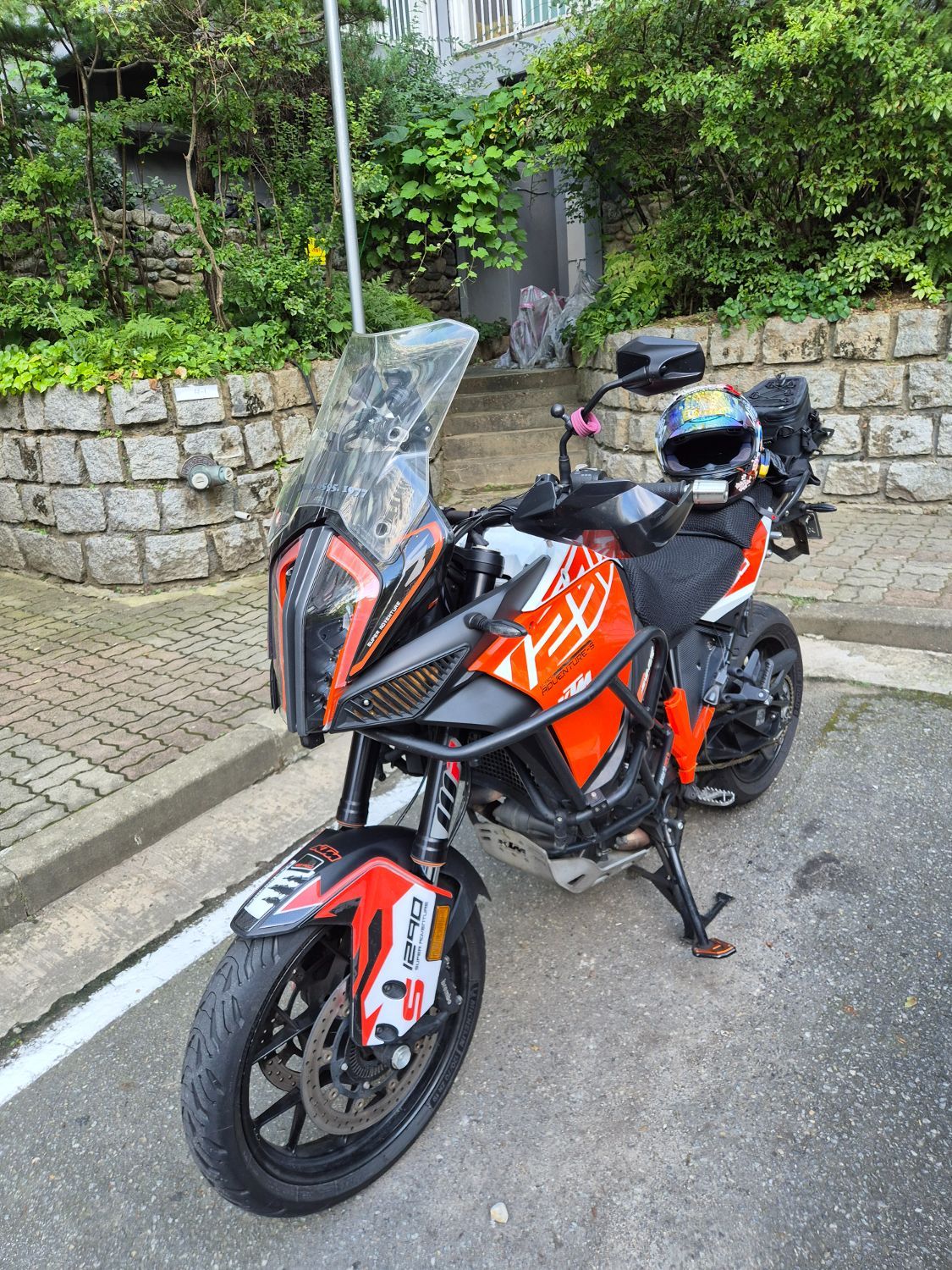 KTM 1290 슈퍼 어드벤처 S 2017 오렌지 사진 1