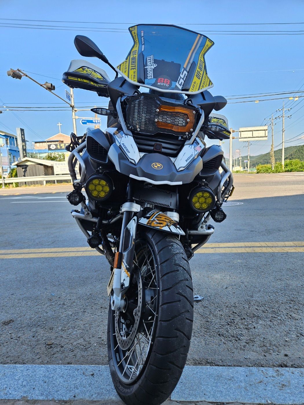 BMW R 1200 GS 어드벤처 2018 화이트 사진 1