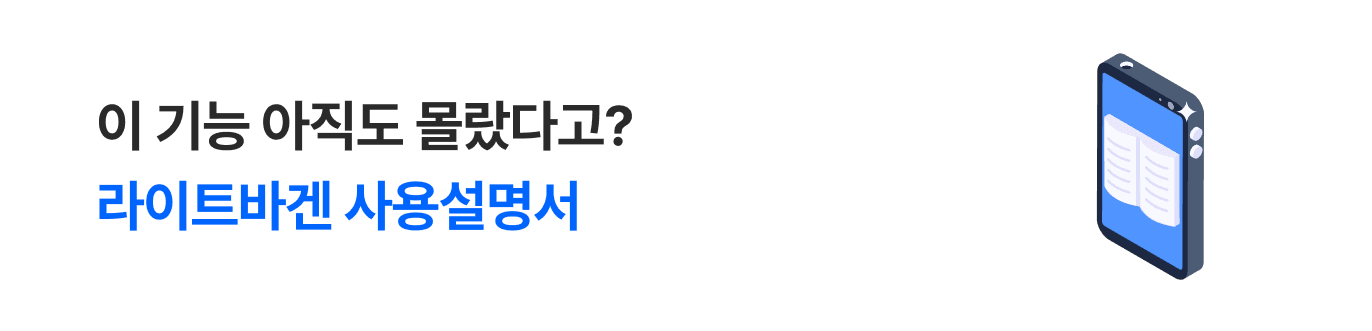 라이트바겐 사용설명서